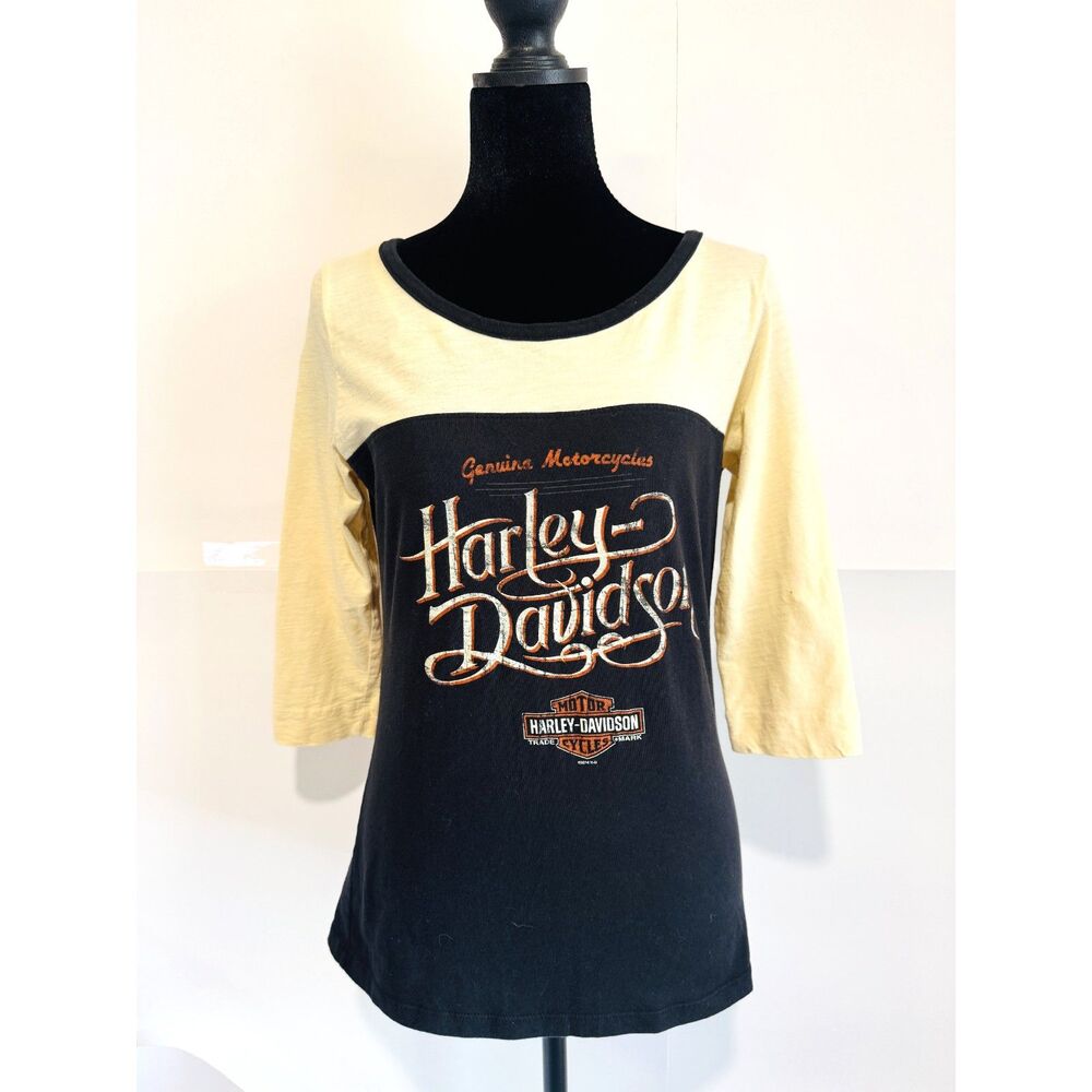 Harley-Davidson Women’s Medium Bedford Texas 3/4 Sleeve Graphic T-Shirt